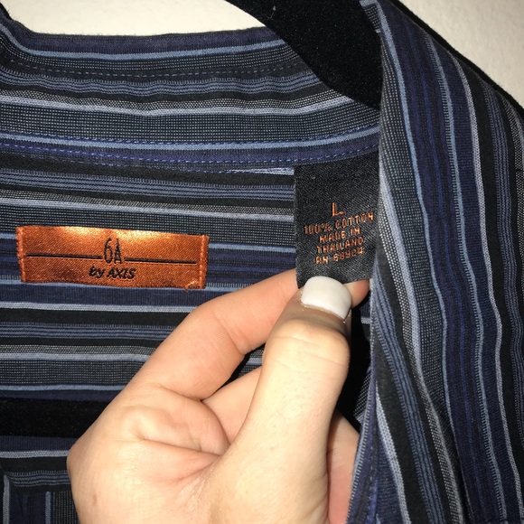 Long sleeve striped button down shirt - Picture 3 of 5